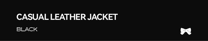 Casual Leather Jacket & Trousers - SMILEREPUBLIC