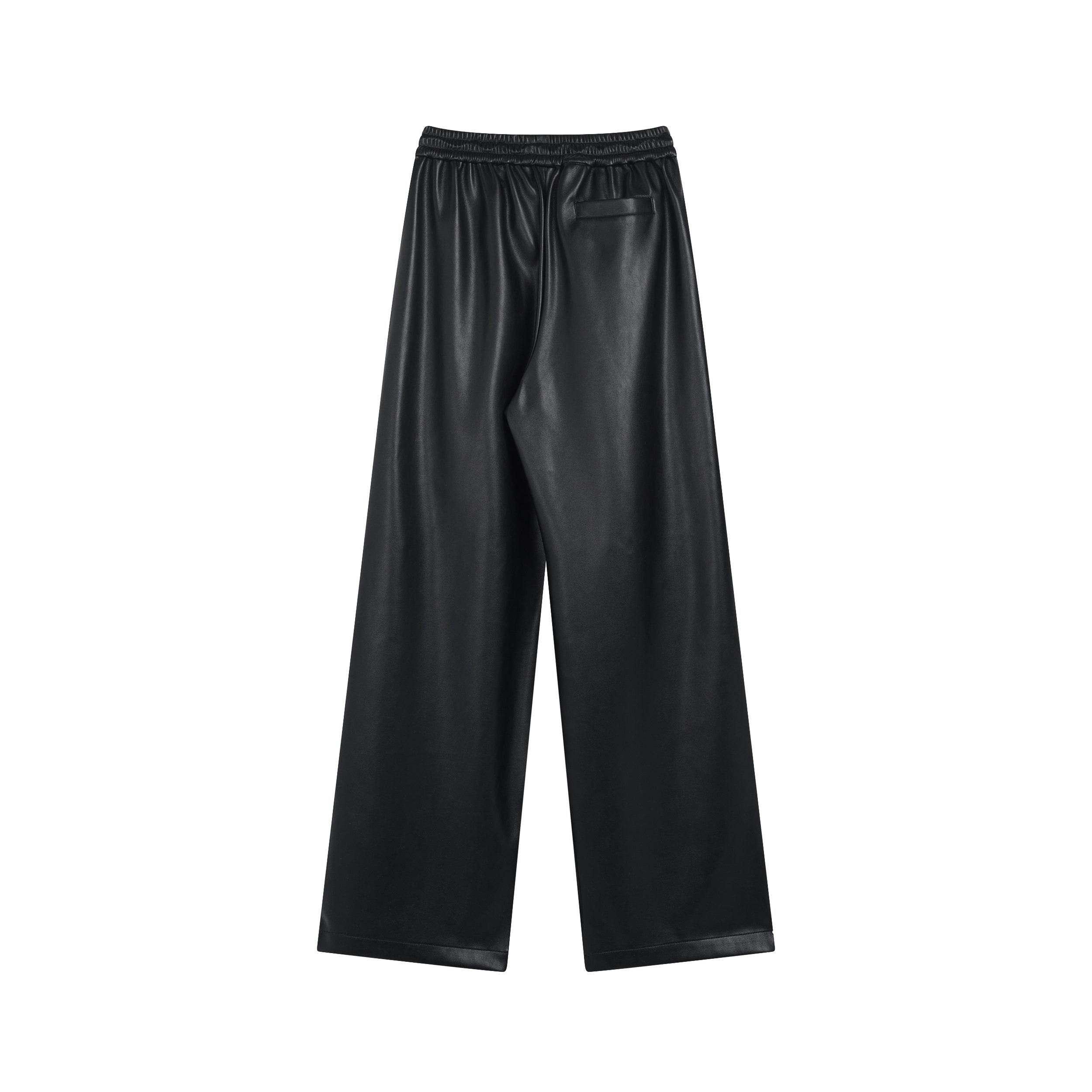 Casual Leather Jacket & Trousers - SMILEREPUBLIC