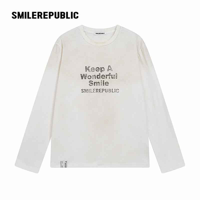 Washed Vintage Loose Fit Long Sleeve T-Shirt