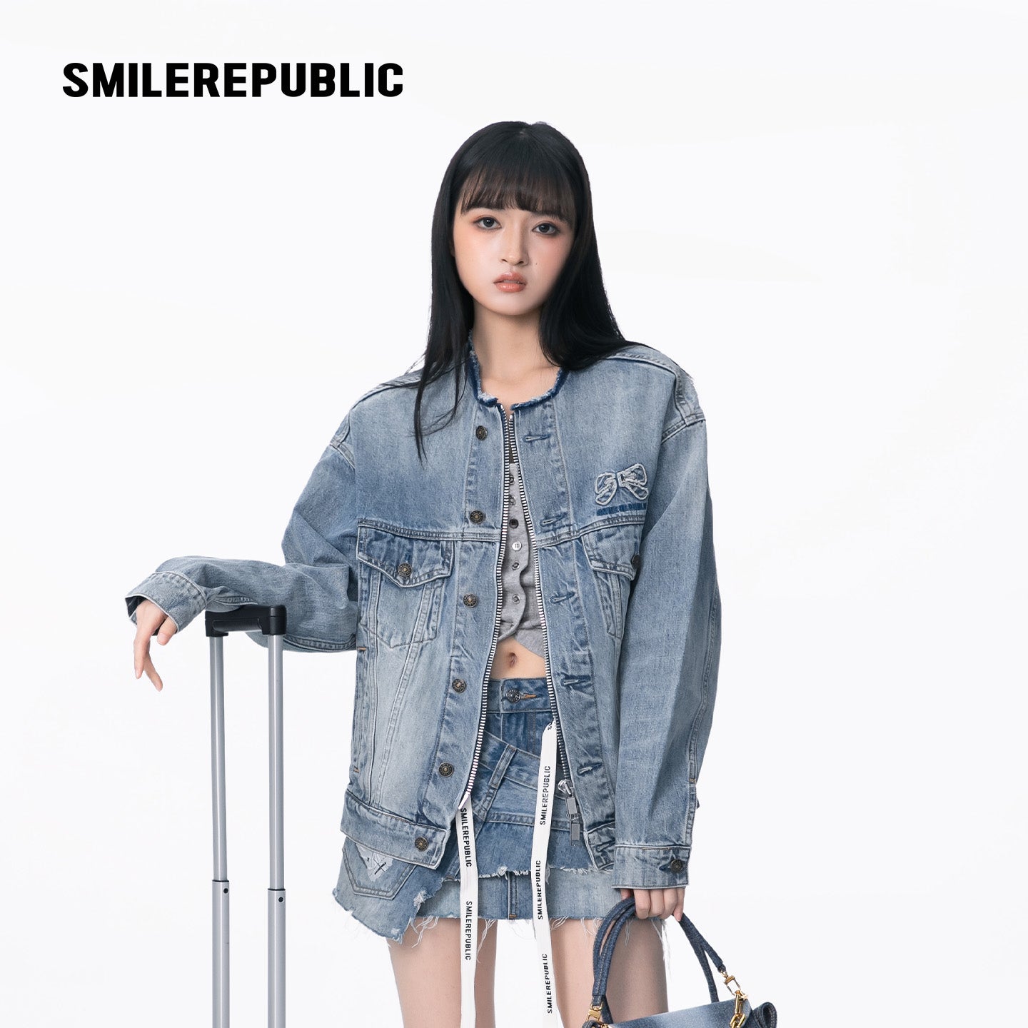 Distressed Denim Jacket