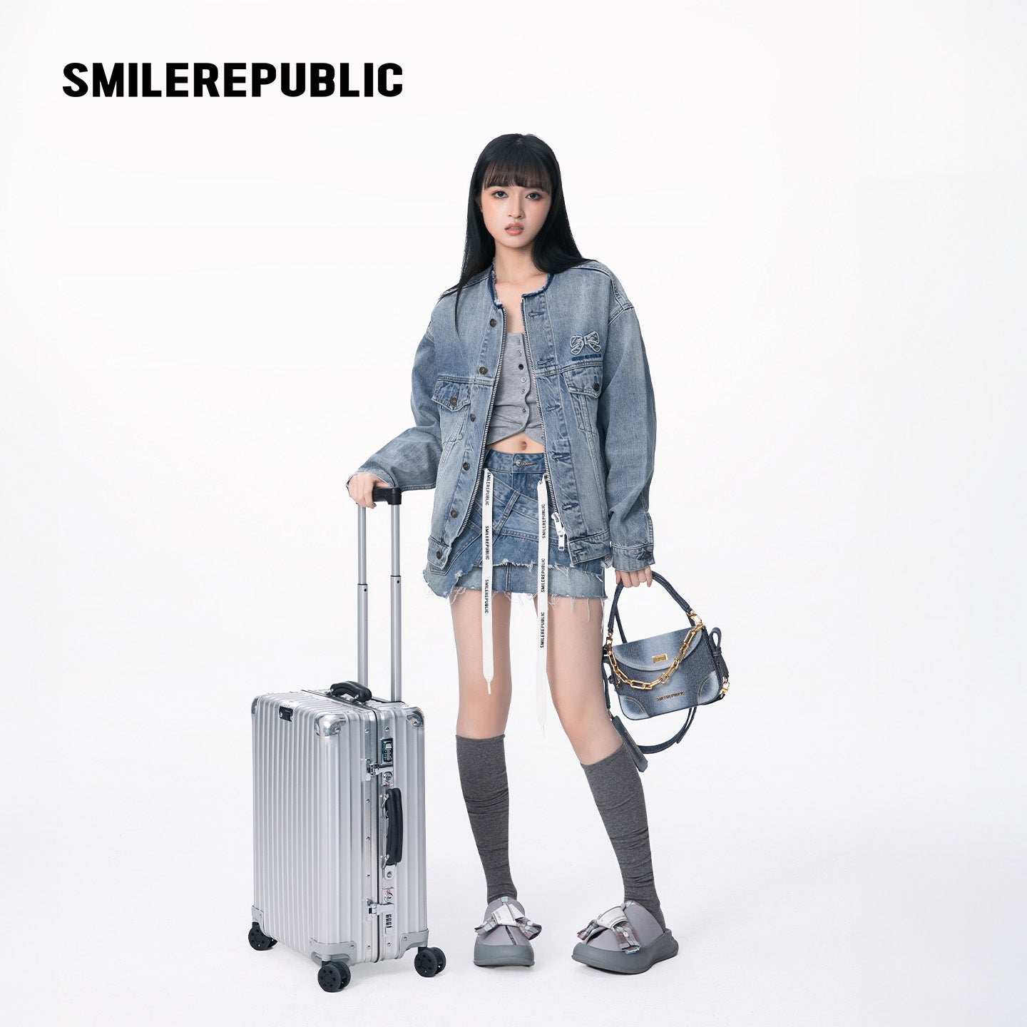 Distressed Denim Jacket