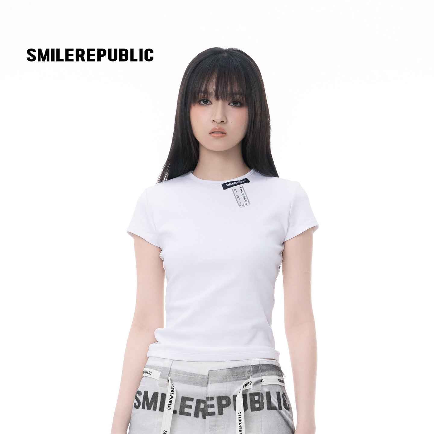 Logo Tag Fitted T-Shirt