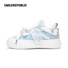 Charles Blue Low-Top Platform Sneaker