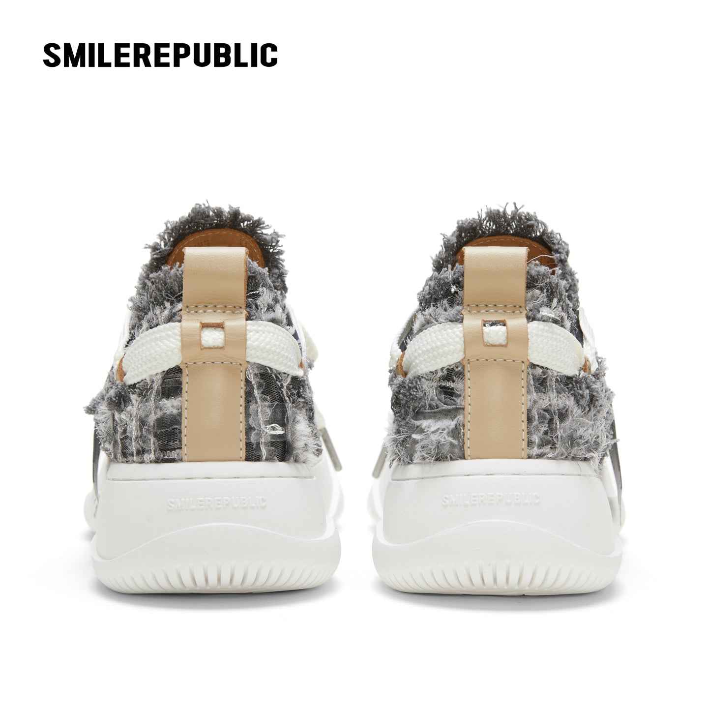 Twilight Mist Grey Low-Top Platform Sneaker-SMILEREPUBLIC