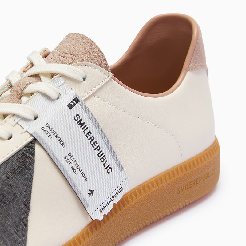 Fouette White Patchwork Fringe Retro