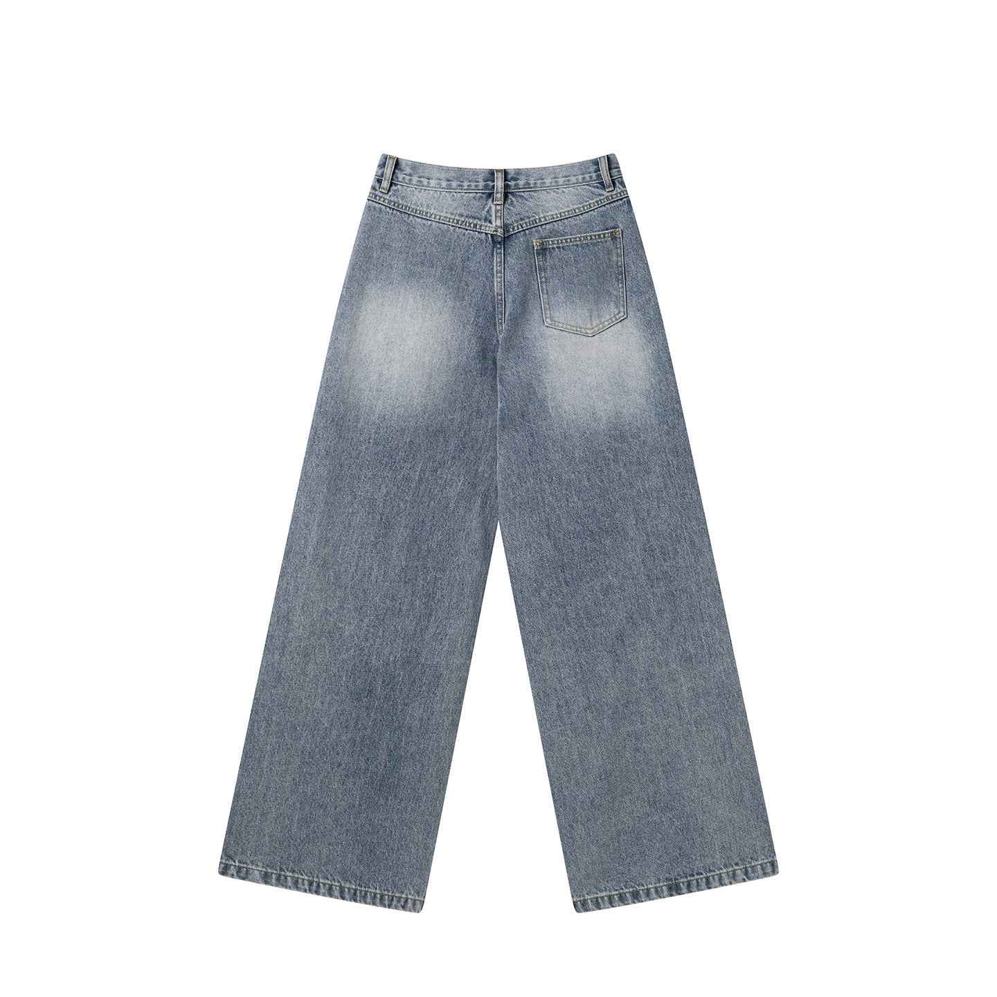 Gradient Butterfly Print Jeans