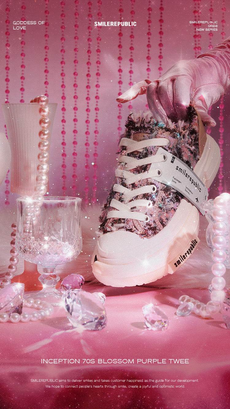 Inception 70s Blossom Purple Tweed SB Sneaker - SMILEREPUBLIC