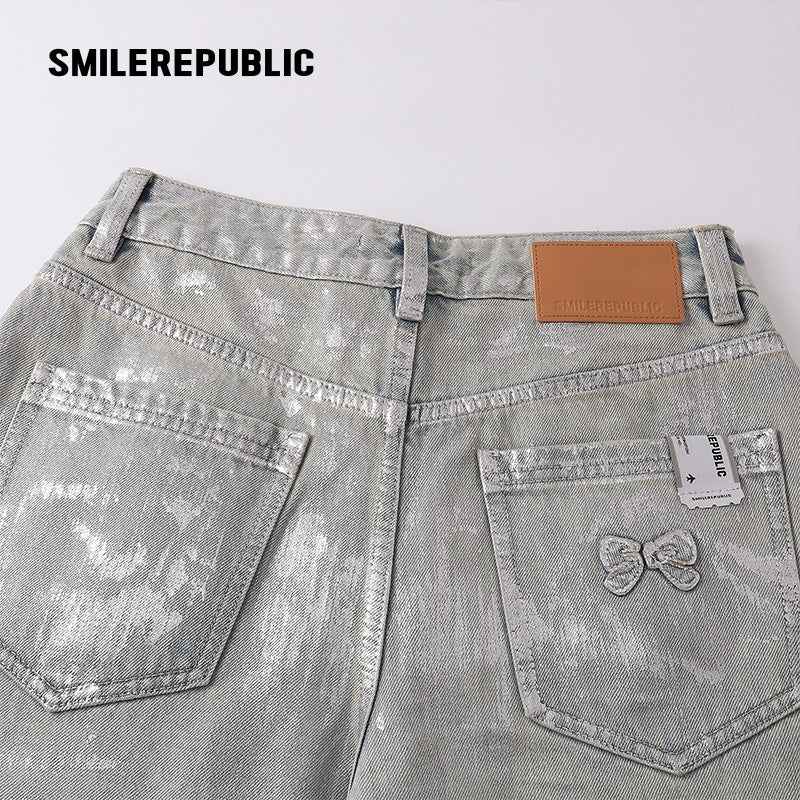 Silver Coated Jeans