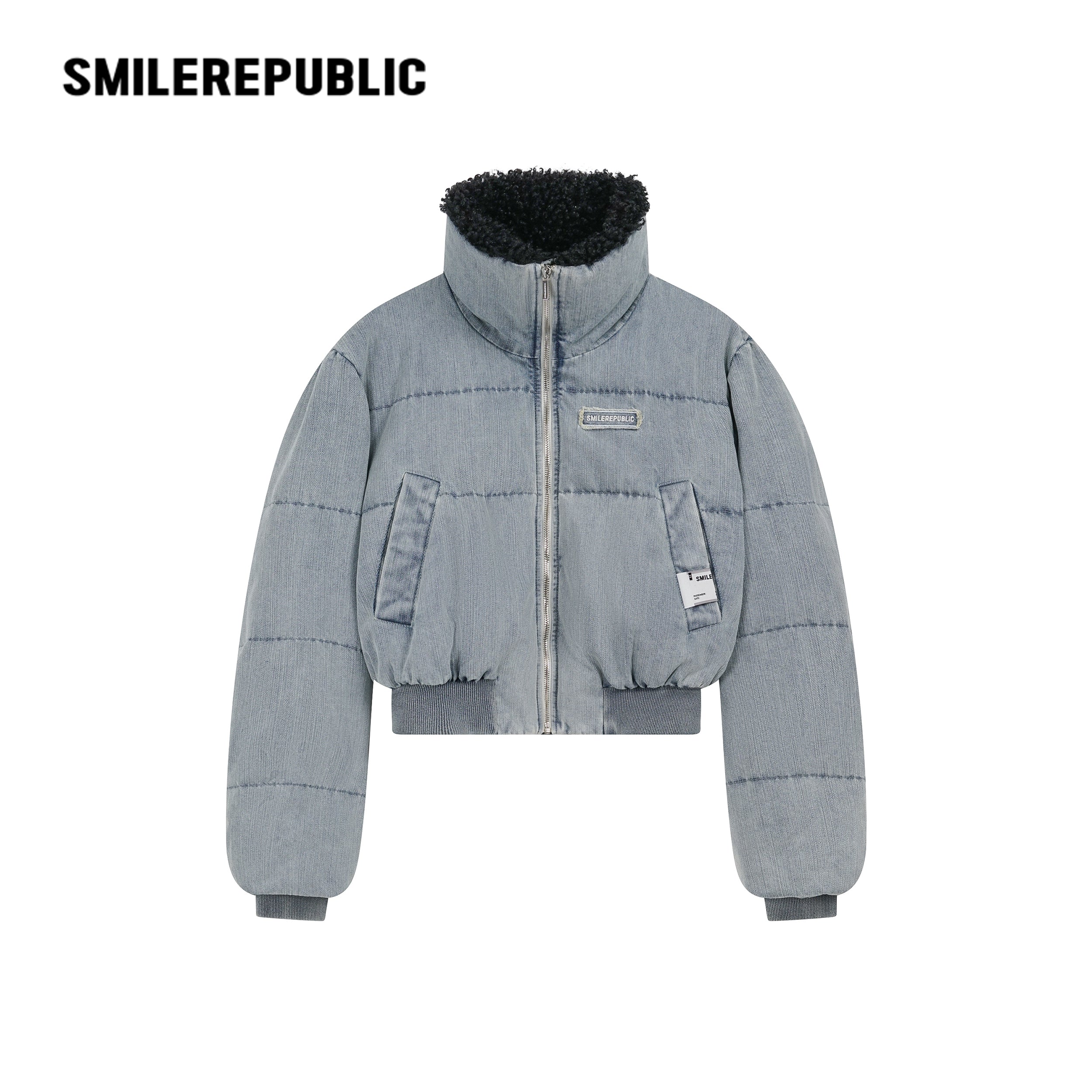 Denim Down Jacket-SMILEREPUBLIC
