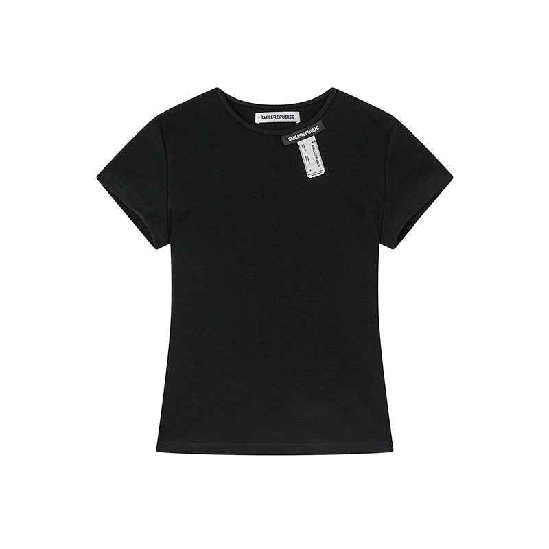 Logo Tag Fitted T-Shirt