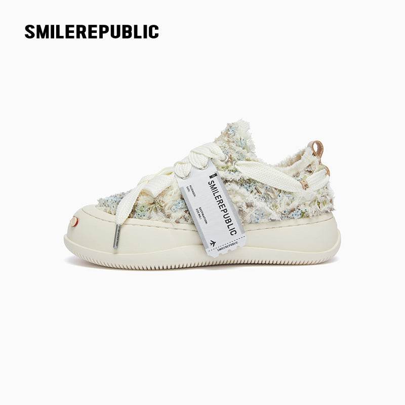 Monet Tweed Low-Top Platform Sneaker-SMILEREPUBLIC