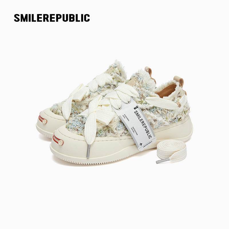 Monet Tweed Low-Top Platform Sneaker-SMILEREPUBLIC
