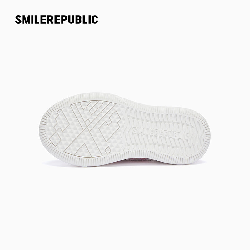 Pink Tweed Low-Top Platform Sneaker-SMILEREPUBLIC