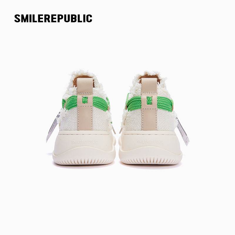 Mist White Fine Linen Low Top SB Sneaker - SMILEREPUBLIC
