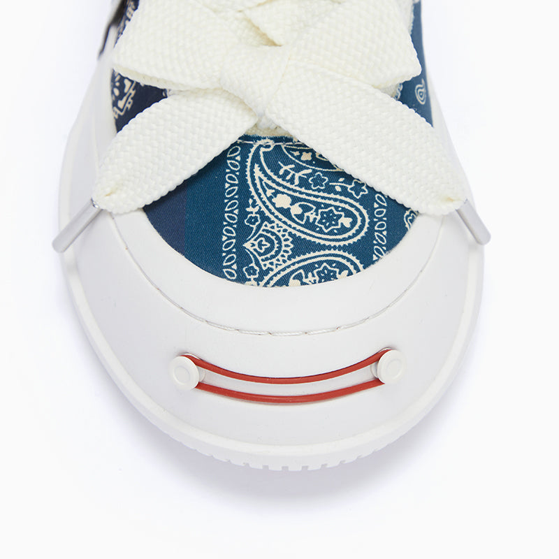 Blue Cashew Flower Canvas SB Sneaker