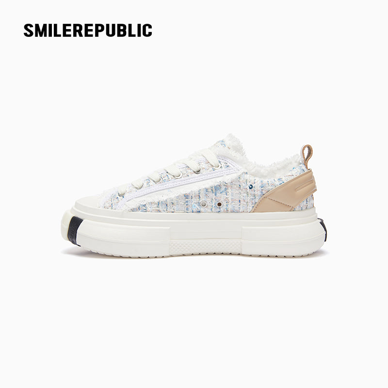 Inception 70s Dreamy Pink & Blue Low-Top Platform Sneaker