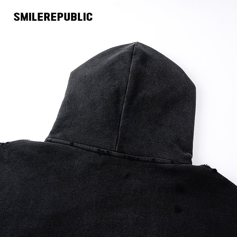 Printed Oversized Hoodie-SMILEREPUBLIC