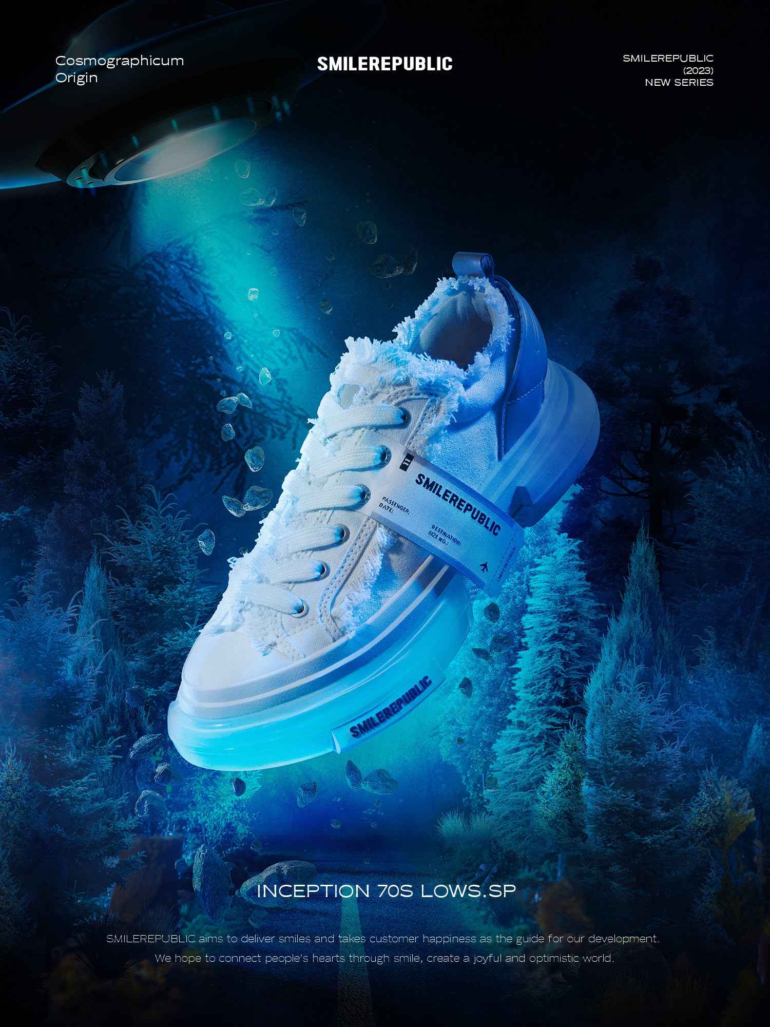 Inception 70S Low White With Lights At The Bottom SB Sneaker