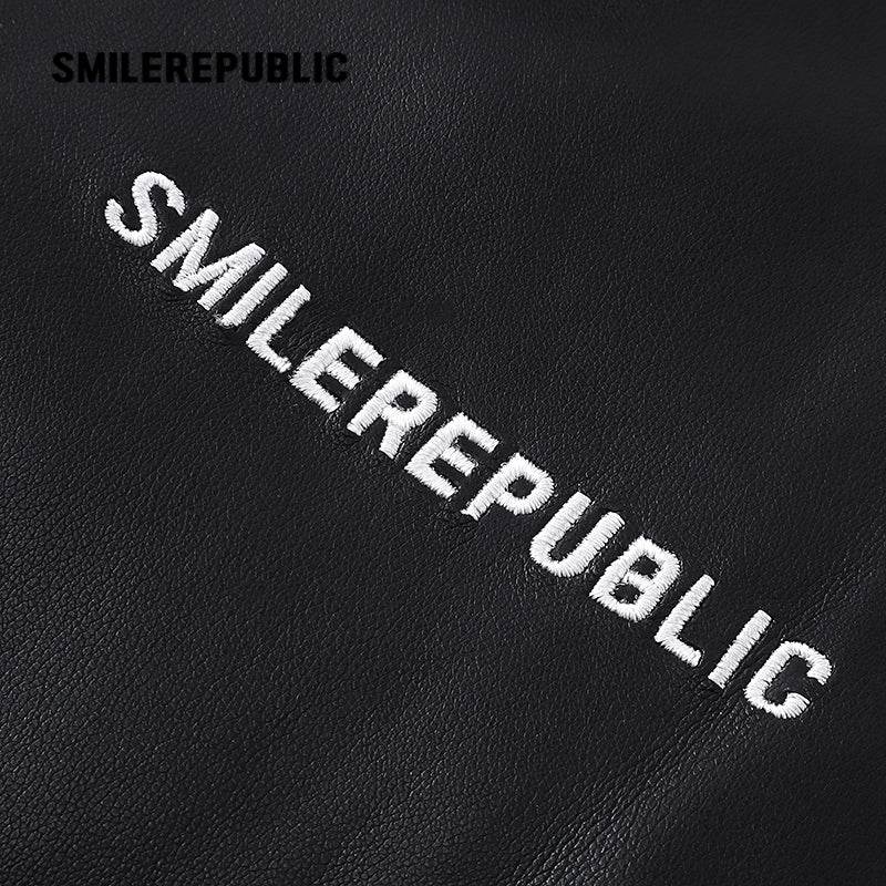 Casual Leather Jacket & Trousers - SMILEREPUBLIC