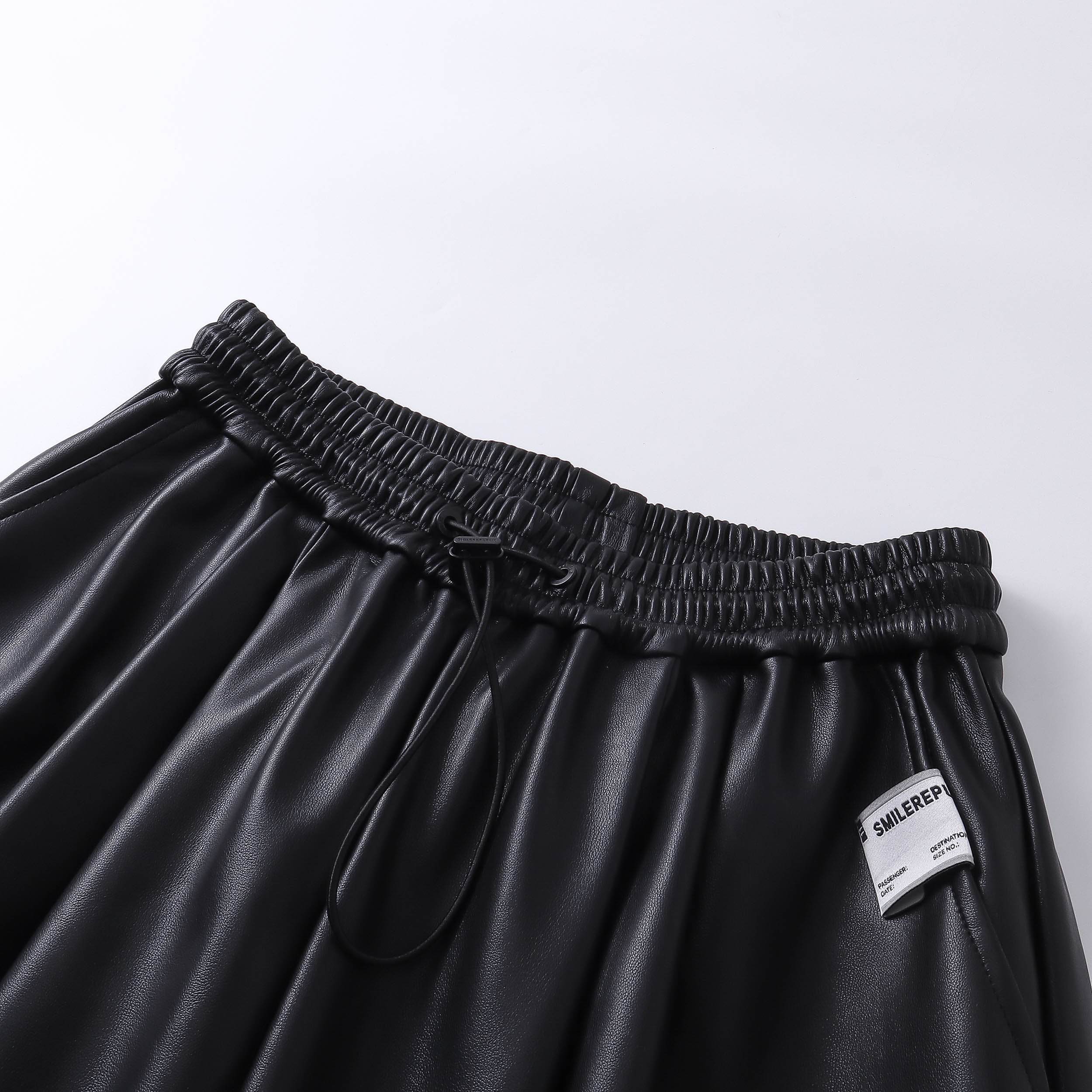 Casual Leather Jacket & Trousers - SMILEREPUBLIC