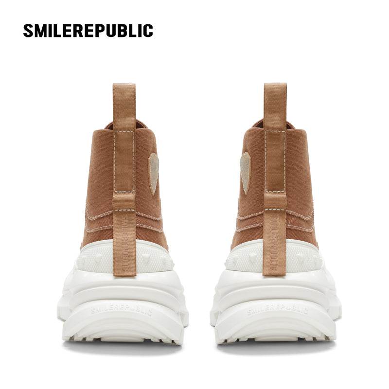 ??Limited??Khaki SR 2.0 High Top Canvas Shoes - SMILEREPUBLIC