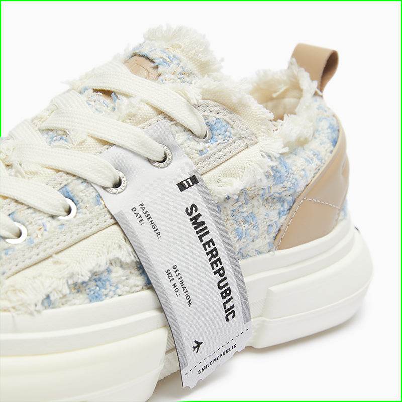 70S Sky Blue Tweed Sb Sneaker - SMILEREPUBLIC