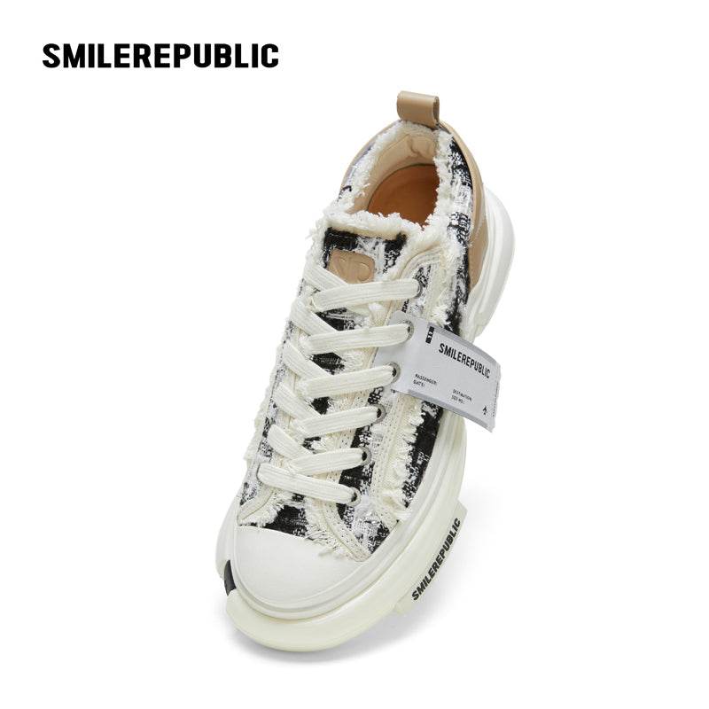 【NEW】Inception 70S Black White Tweed - SMILEREPUBLIC