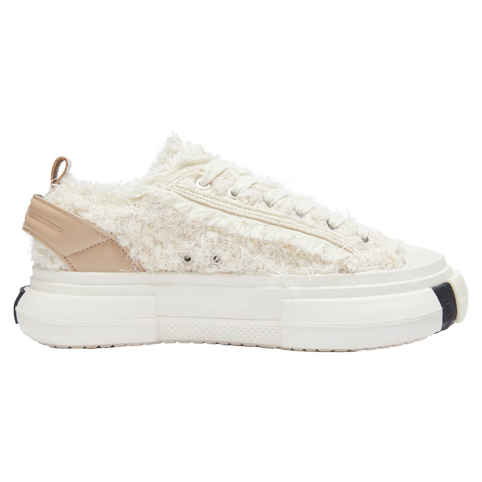 Inception 70s Pearl Girl White Pink Sneakers Shoes Streetstyle - SMILEREPUBLIC