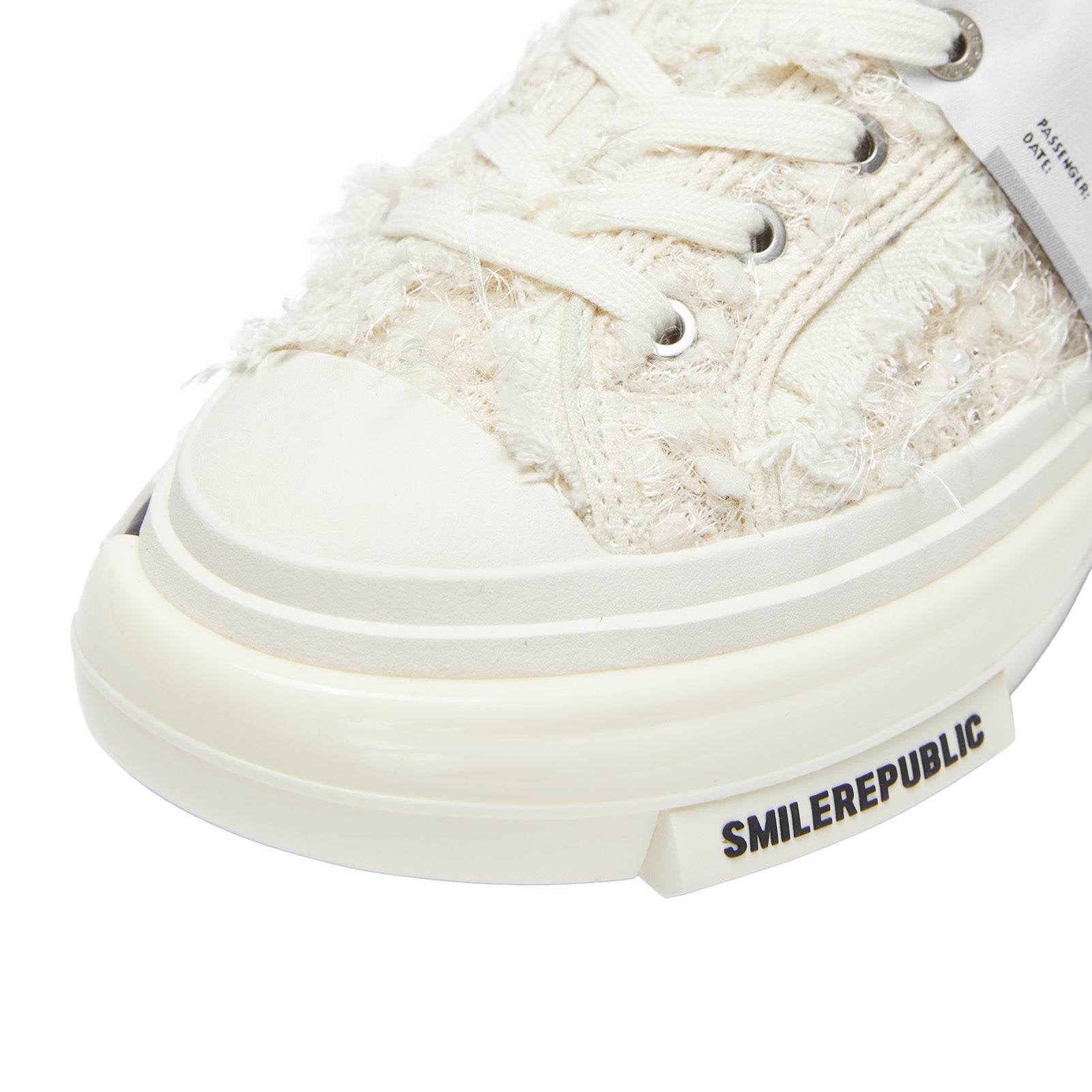 Inception 70s Pearl Girl White Pink Sneakers Shoes Streetstyle - SMILEREPUBLIC