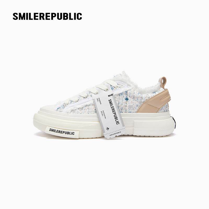 Inception 70s Dreamy Blue Pink Sneaker Slip On Shoes - SMILEREPUBLIC