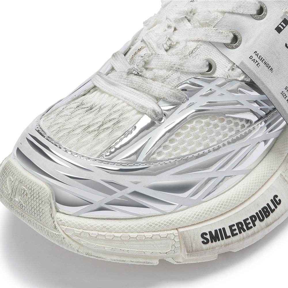 【Dirty Restocked】Skyline XXXS Silver Mesh Sneakers