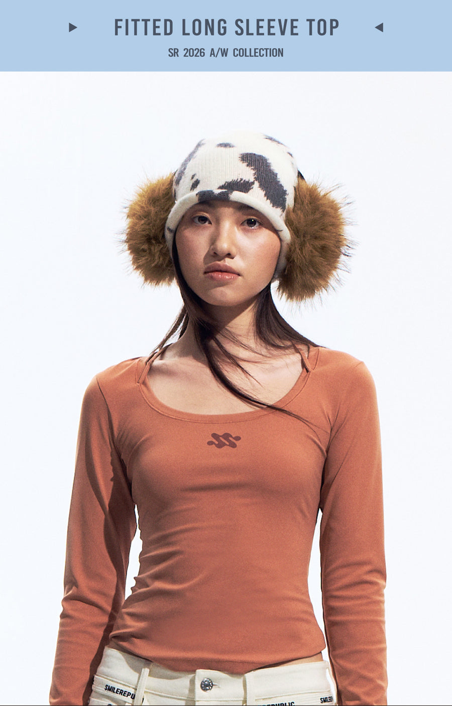 Brown Gray Slim Fit Nylon Spandex Long Sleeve Casual Top for Women, Stretchy Fitted Everyday Shirt 详情图 7