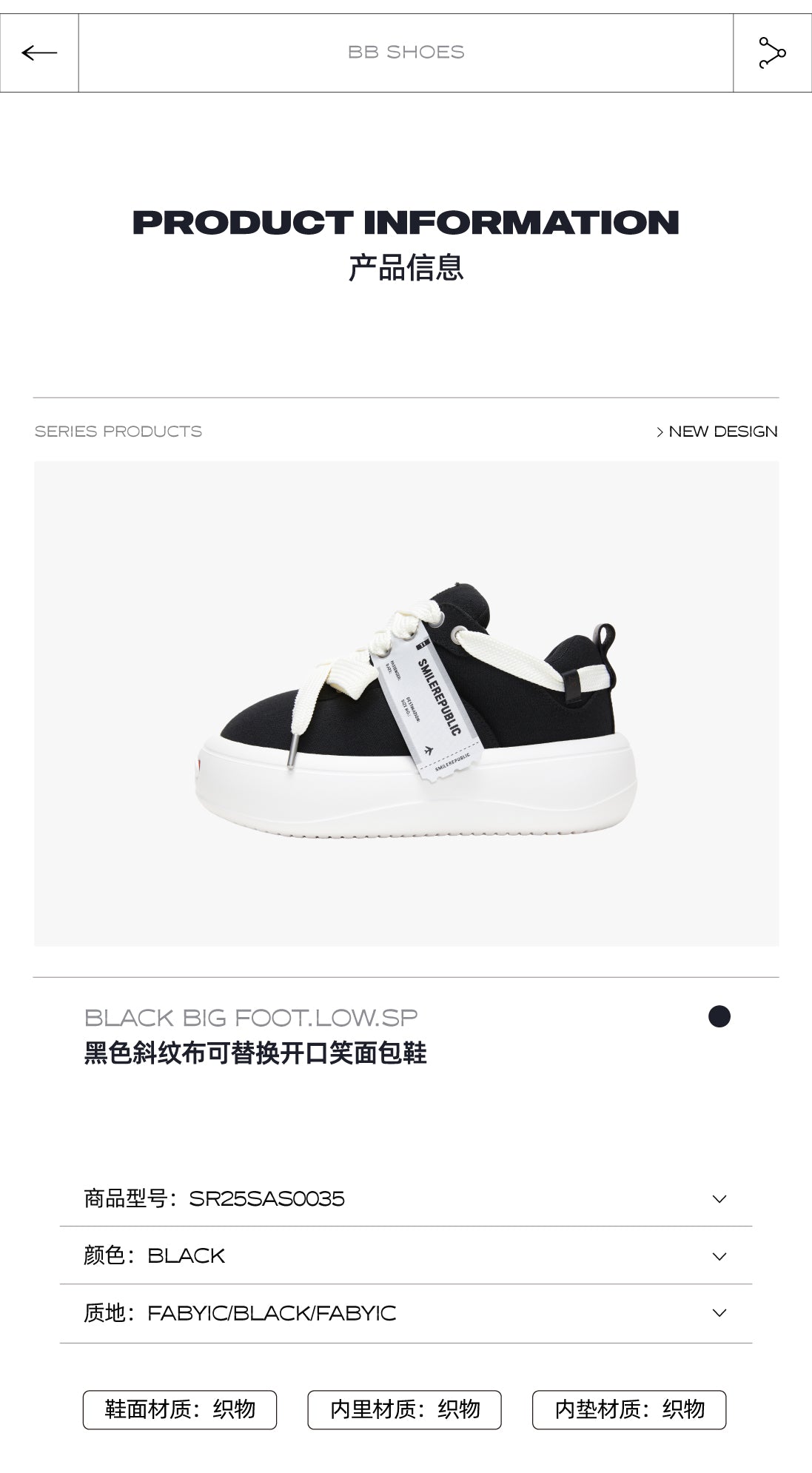 Black Canvas Bread Shoes