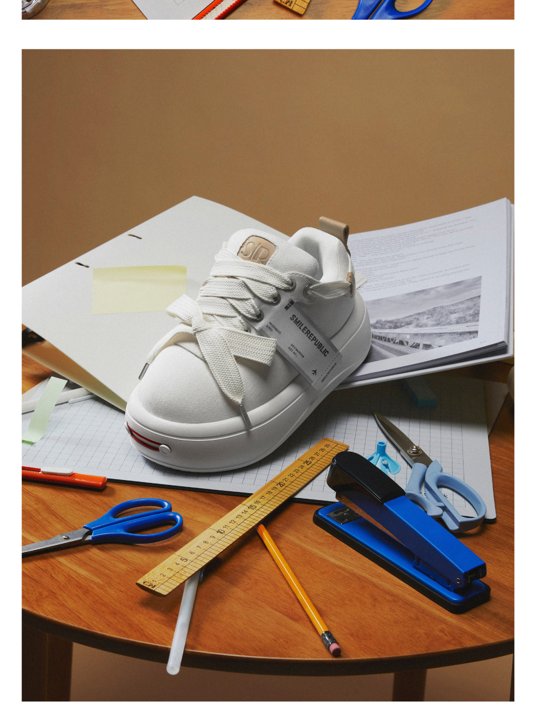 White Twill Bread Shoes