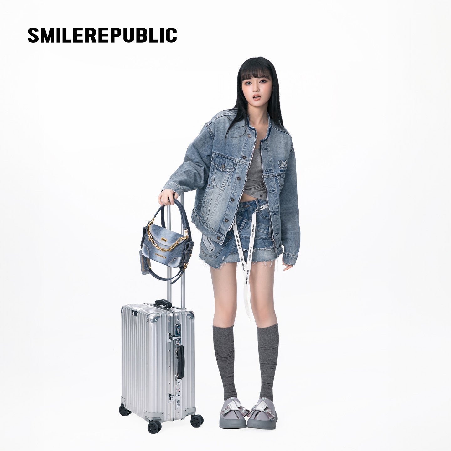 Distressed Denim Jacket