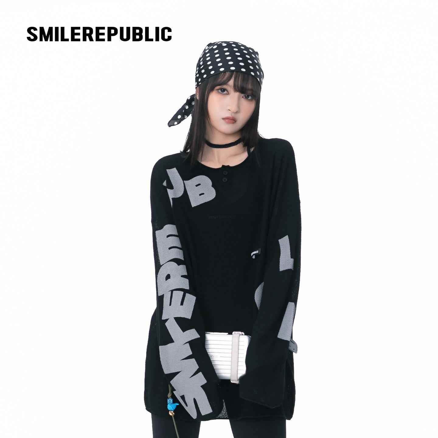 Graphic Letter Long Sleeve Top