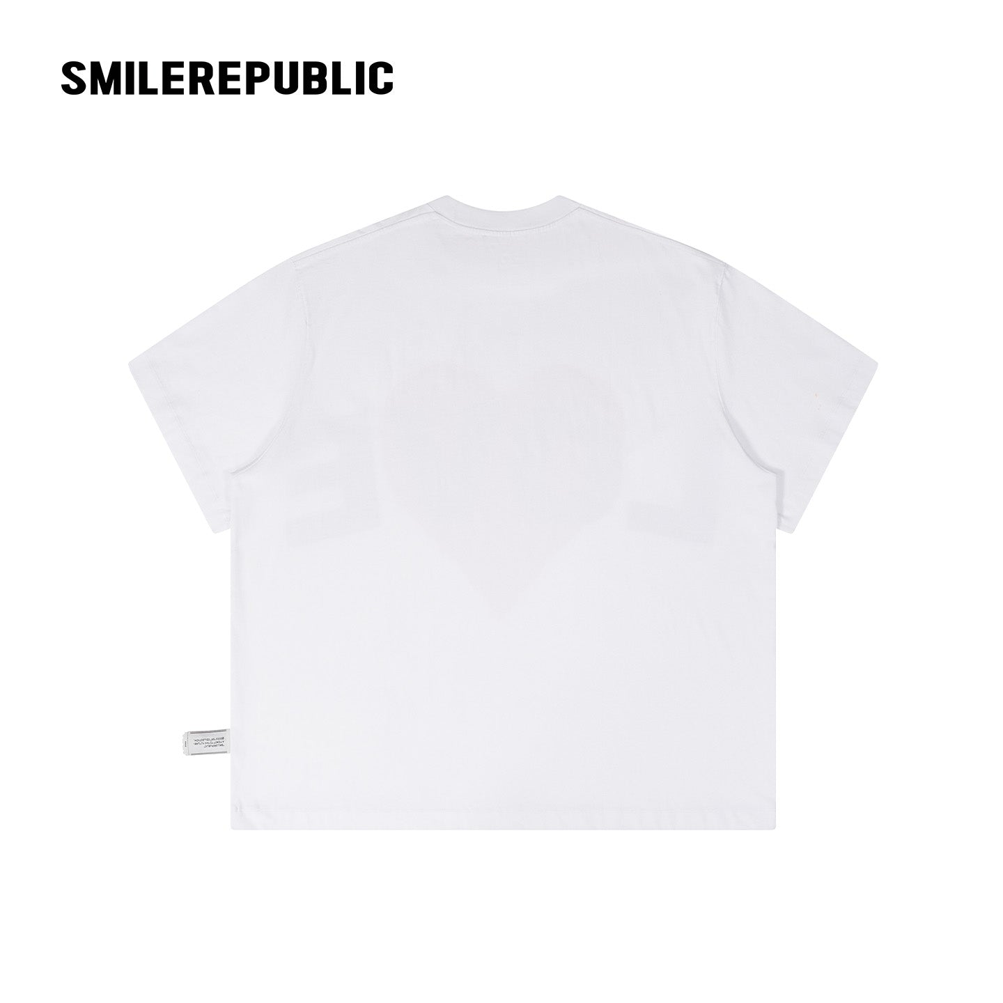 White 100% Cotton Oversized T-Shirt with LOVE Heart Graphic, Crew Neck Short Sleeve Tee