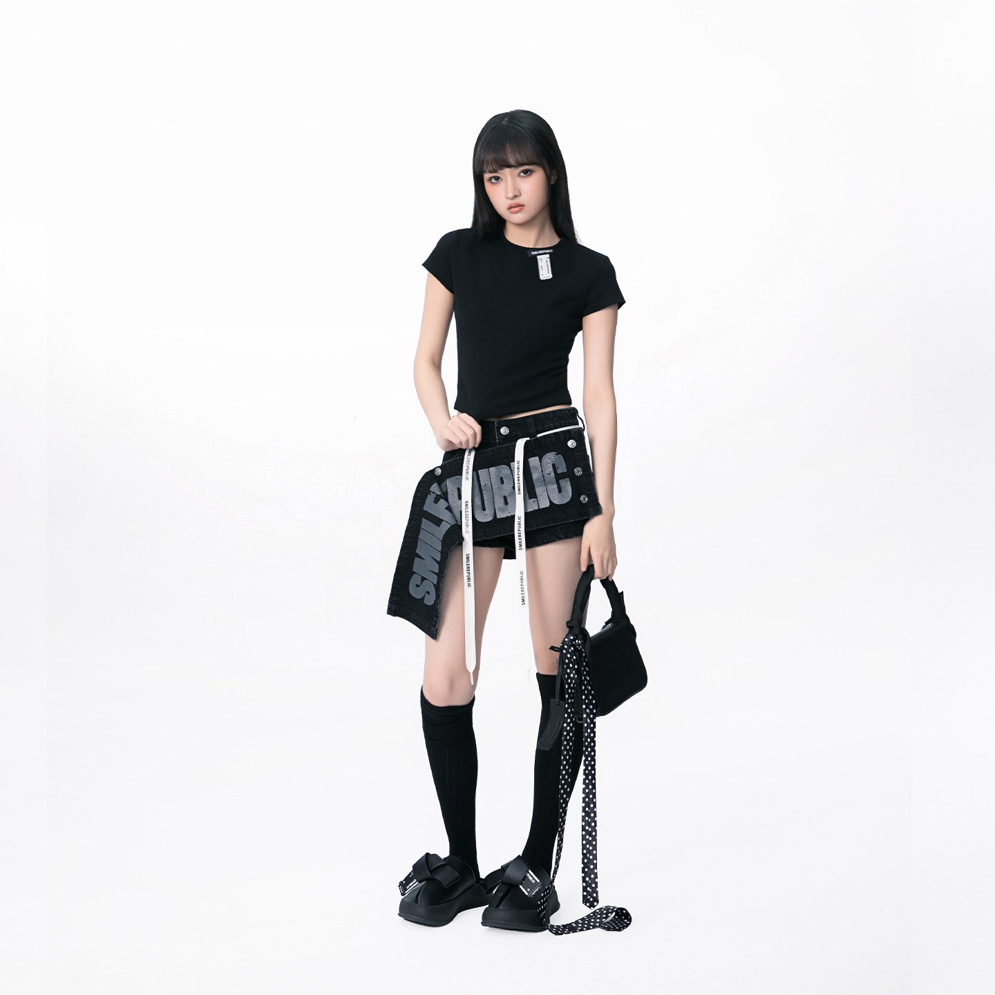 Double Layer Panel Shorts-SMILEREPUBLIC