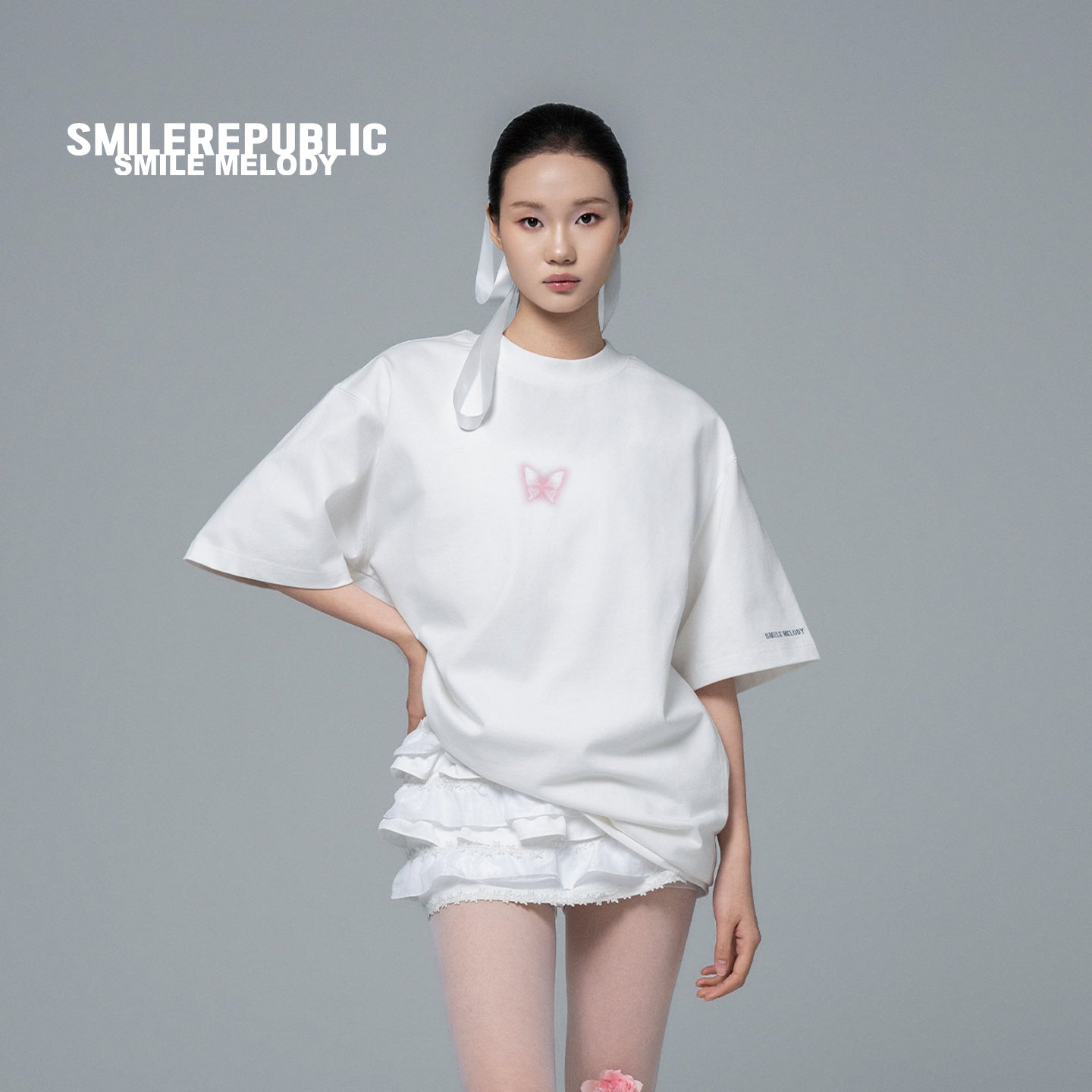 Butterfly Oversized T-Shirt-SMILEREPUBLIC
