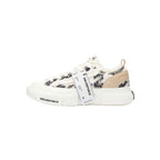 Black and White Herringbone Textured Platform Sneakers, Unisex Low Top Lace Up Shoes
