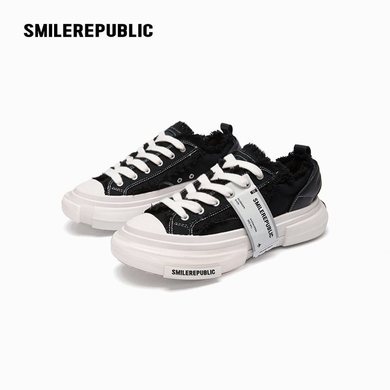 Inception 70S Low Top Black With Lights At The Bottom Sneaker - SMILEREPUBLIC