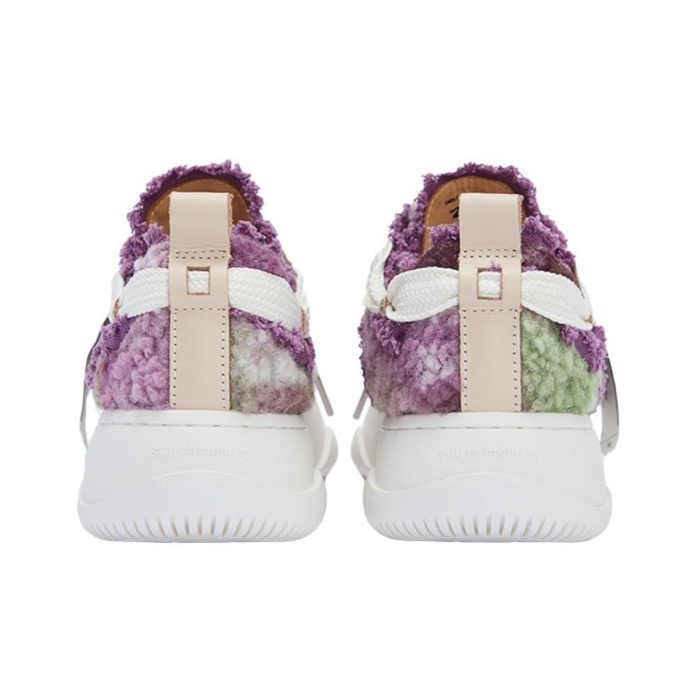 Purple Green Woolen Low Top SB Sneaker - SMILEREPUBLIC Slip On Shoes Store