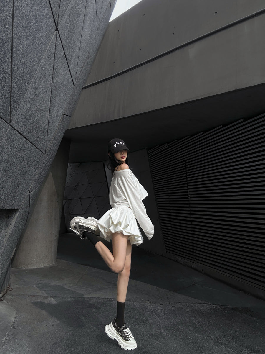 Black White Frayed Canvas Smile Toe Platform Sneakers, Unisex Lace Up Shoes 详情图 8
