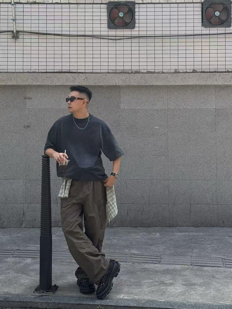 Black Frayed Canvas Smile Toe Chunky Platform Sneakers, Unisex Low Top 详情图 5
