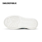 Women's Light Blue Frayed Canvas Smile Toe Platform Sneakers - view 7