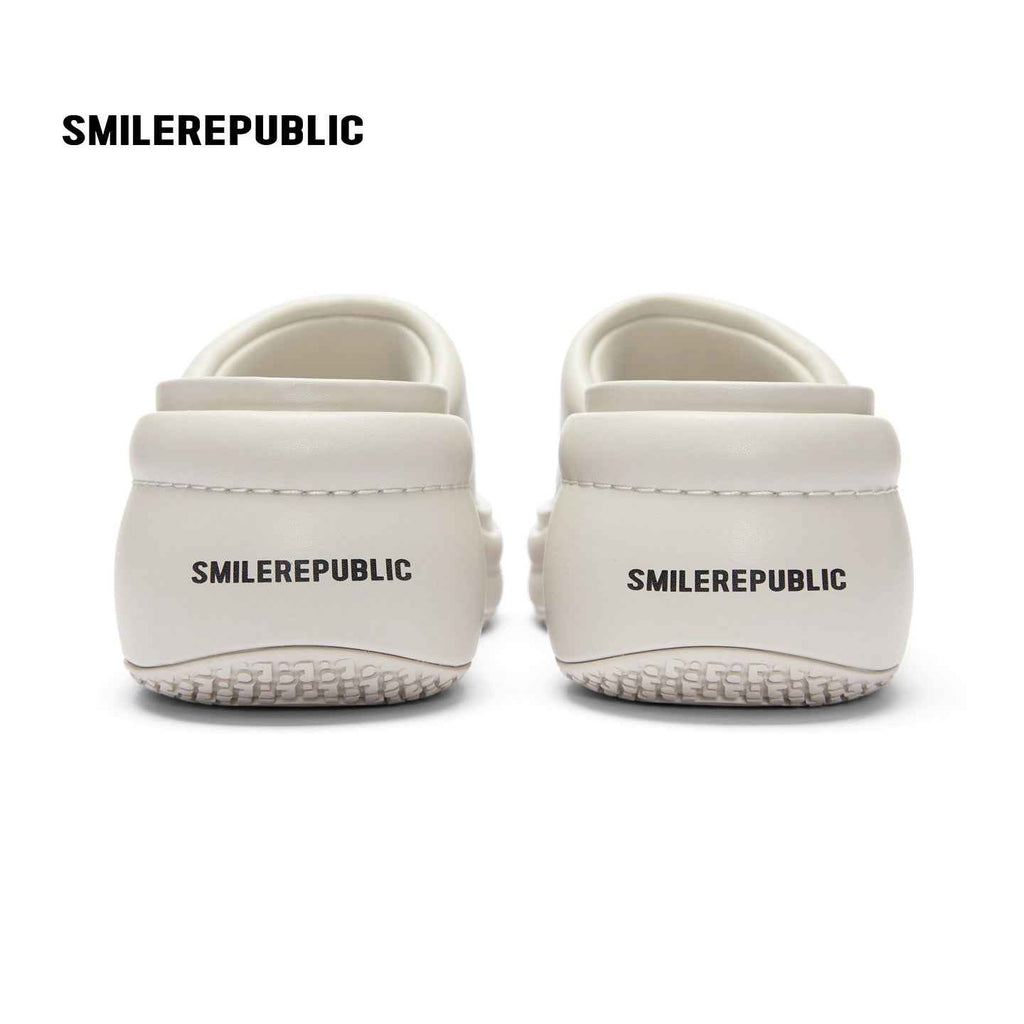 Off White Silver Tone 3D Logo Platform Wedge Slide Sandals, Open Toe