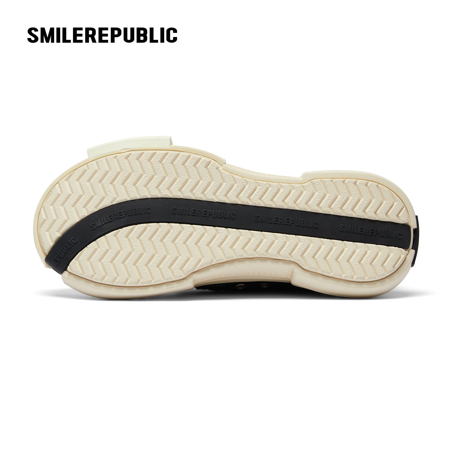 Black Frayed Canvas Backless Platform Sneakers with Cream Sole