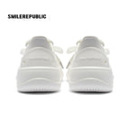 White Smile Toe DIY Charm Platform Clog Sneakers, Unisex Low Top Lace Up Shoes - view 7