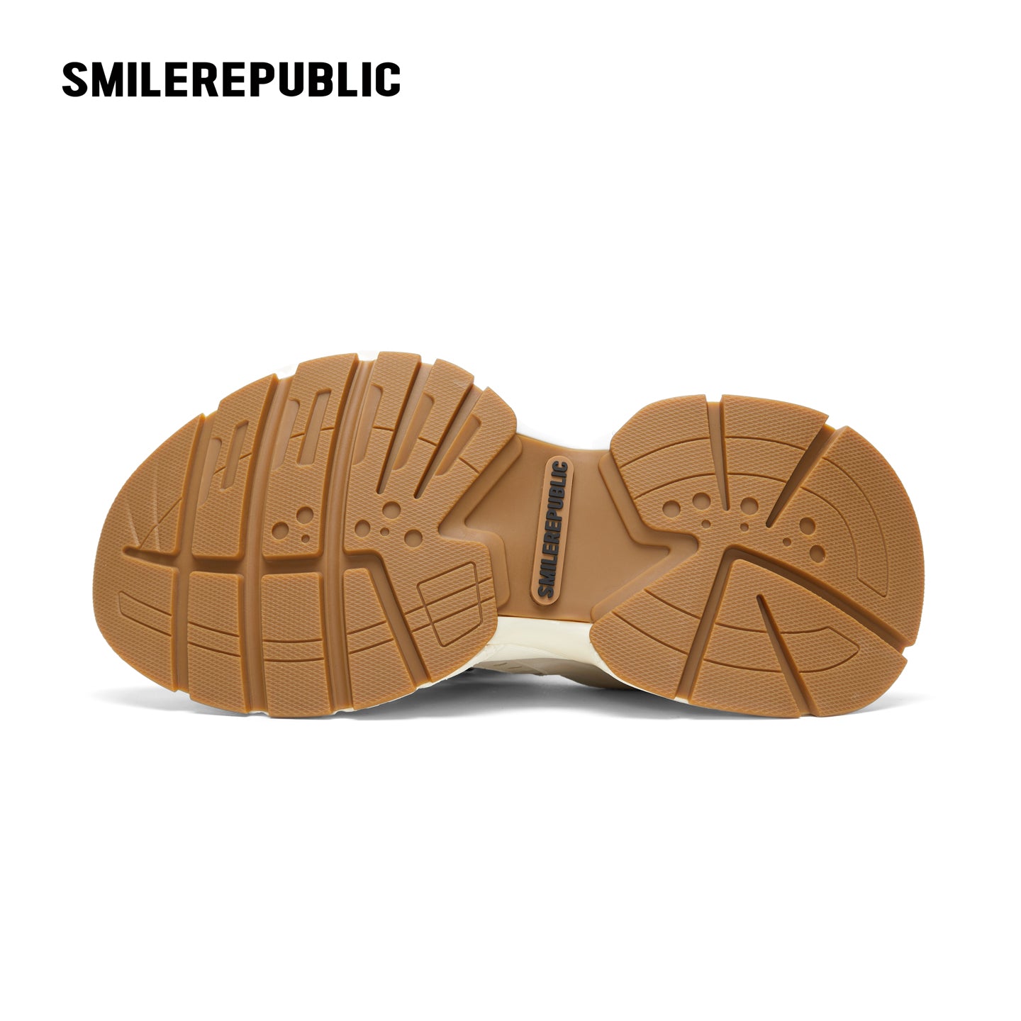 Off-White Burnished Leather Low Top Chunky Sneakers with Tassel Charms, Unisex