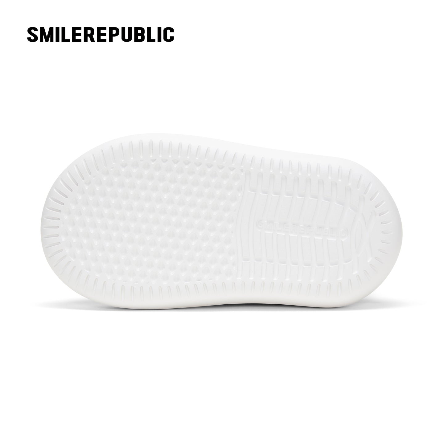 White Twill Low Top Chunky Platform Sneakers with Interchangeable Smile Toe